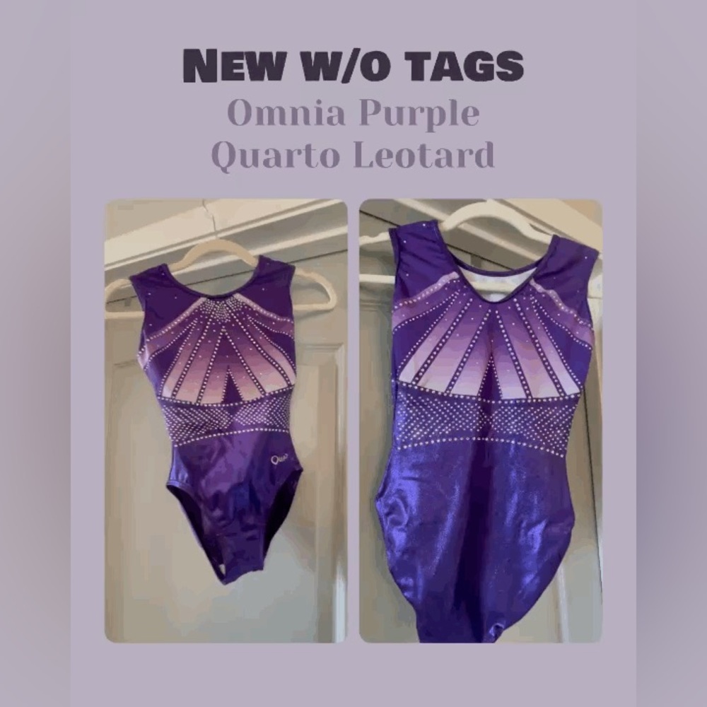 New Quarto Adult XS (32”) Shimmer Purple Leotard